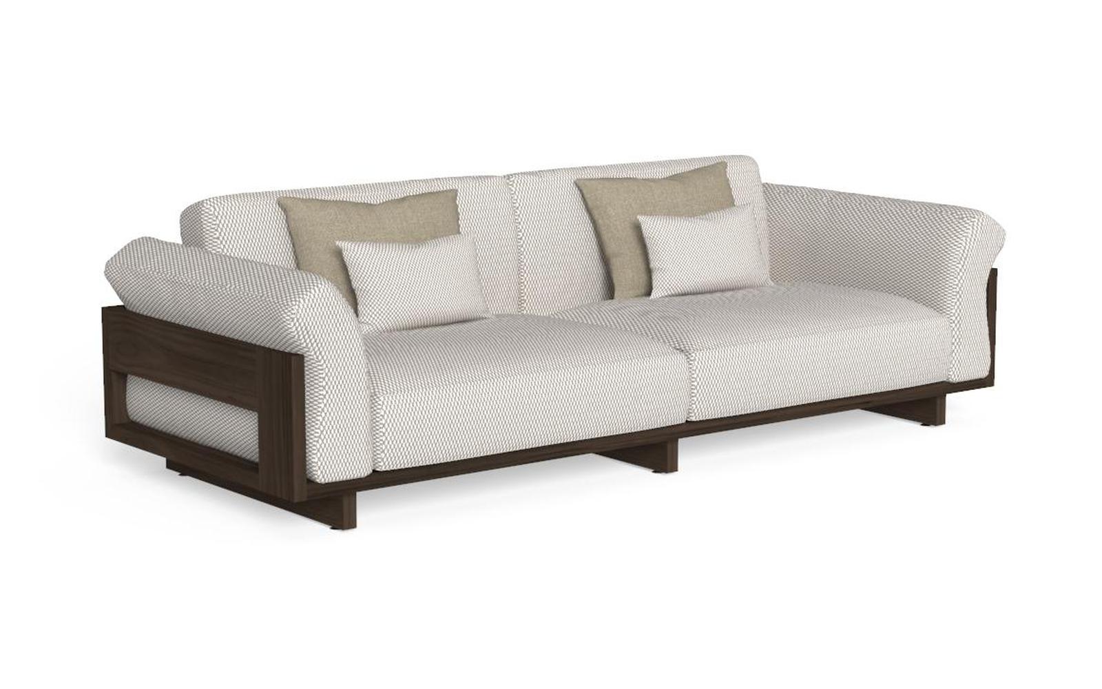 Argo Wood Three Seater Sofa