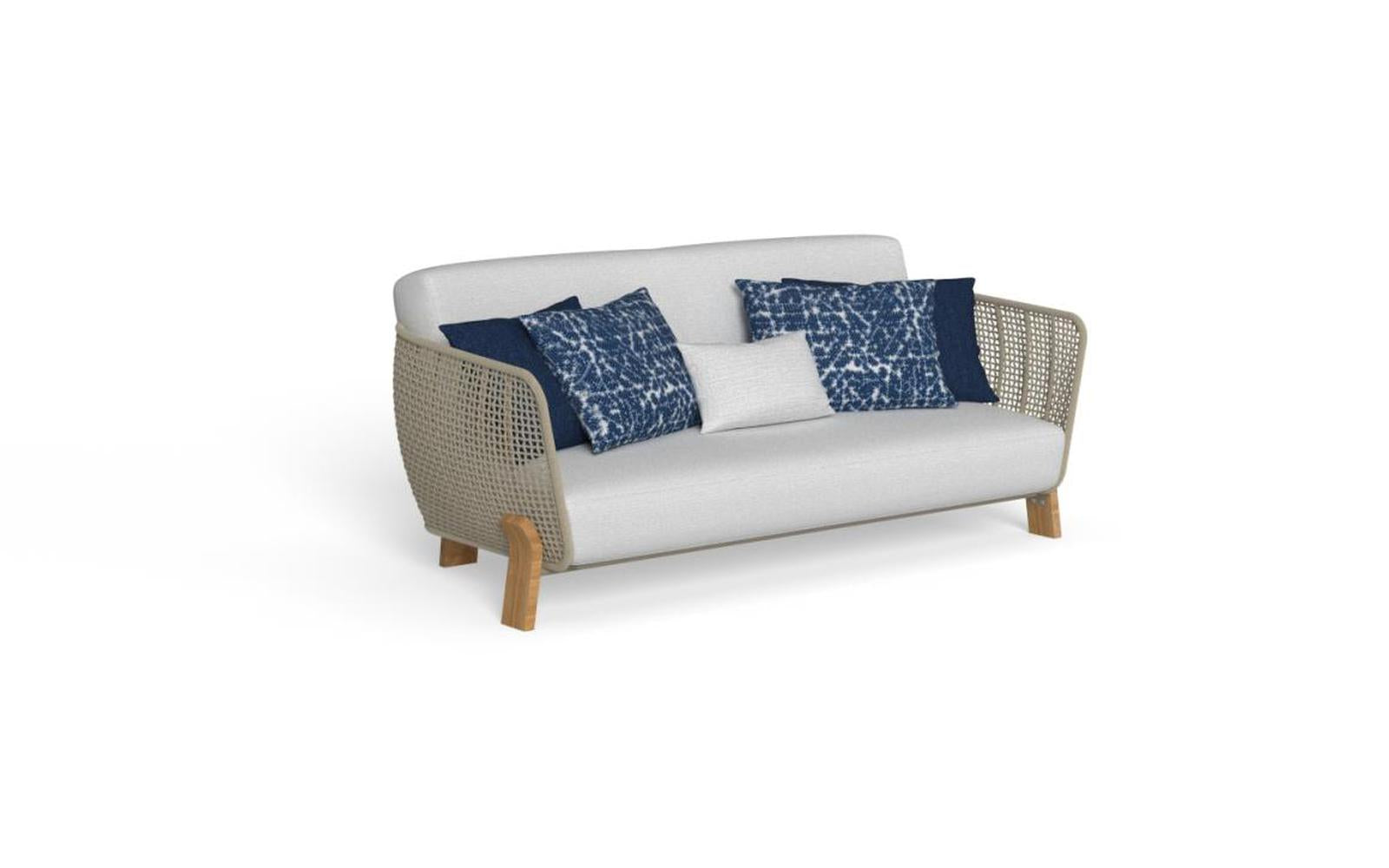 Argo Wood Love Seat Sofa